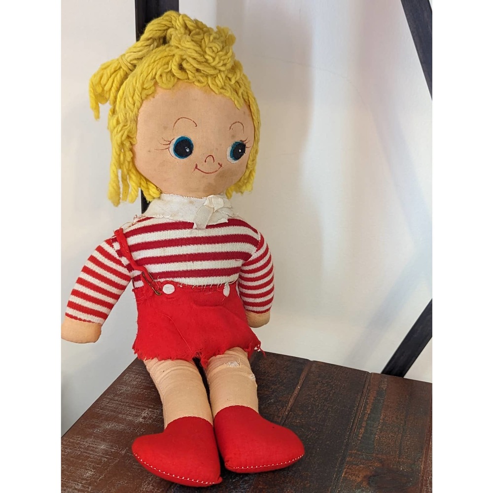 Vintage Rag Doll-Homemade - Picture 2 of 7